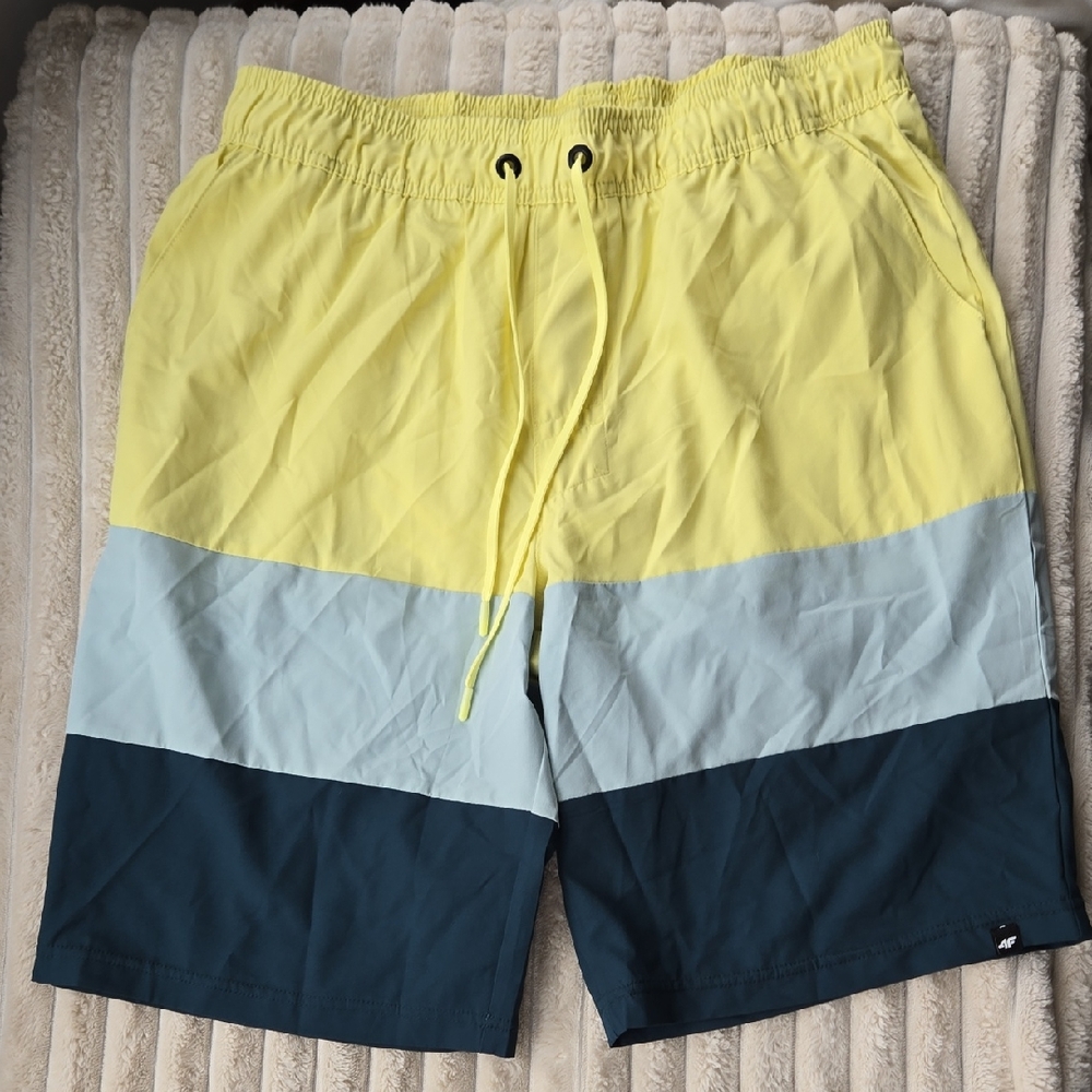 4F Tropical Mystery Swim Drawstring Board Shorts Large